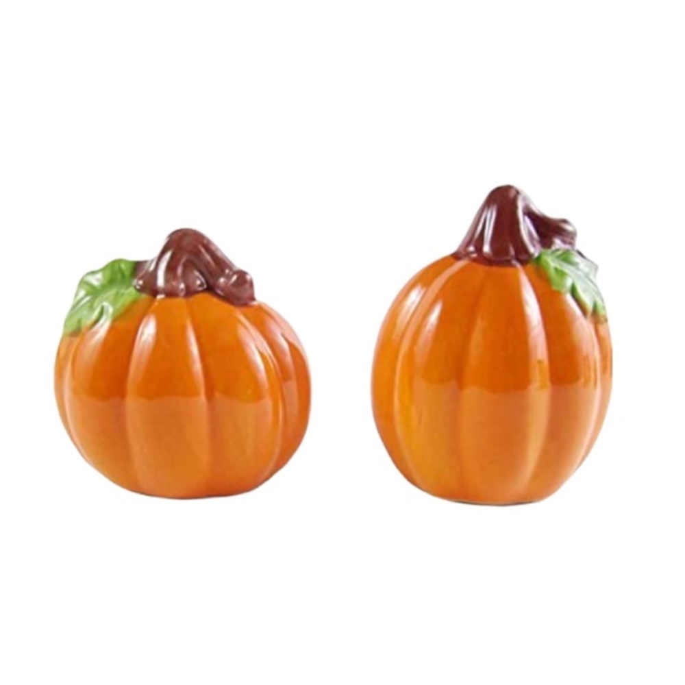 NWT Fall Harvest Salt and Pepper Shaker Set (Pumpkin) by Home Collection